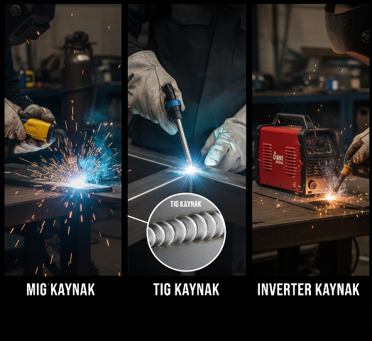 Kaynak Makinası Türleri Nelerdir? MIG, TIG, Inverter Kaynak Karşılaştırması