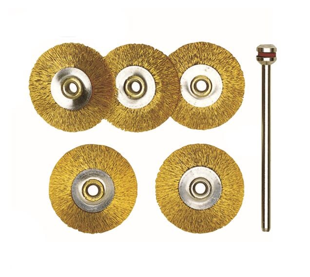 Proxxon 28962 Daire Sarı Tel Fırça 22 mm 5 Adet