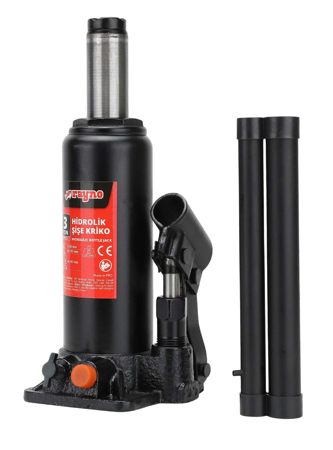 Rayno HİDROLİK ŞİŞE KRİKO - EMNİYET VALFLİ