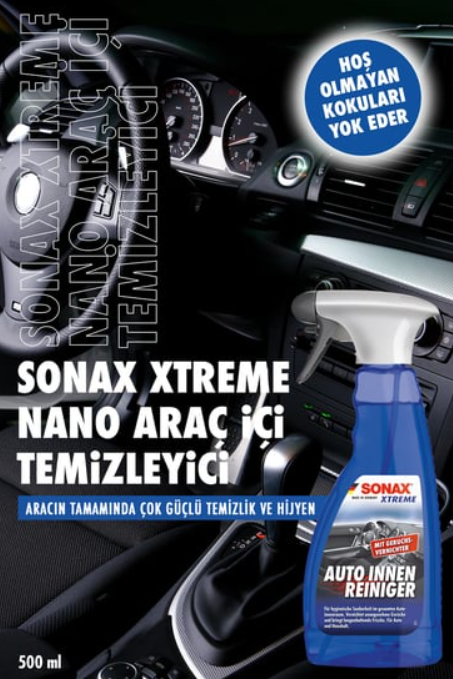 Sonax Xtreme Nano Araç İçi Temizleyici 500 ml