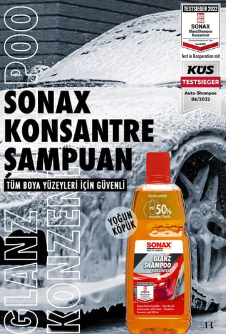 Sonax Konsantre Şampuan 1 lt