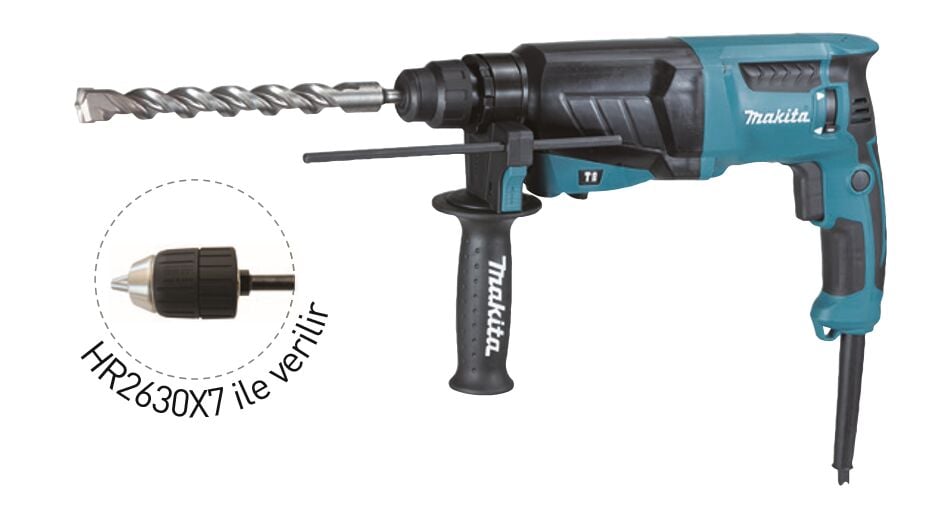Makita HR2630X7 800 W Elektro Pnömatik Kırıcı‑Delici