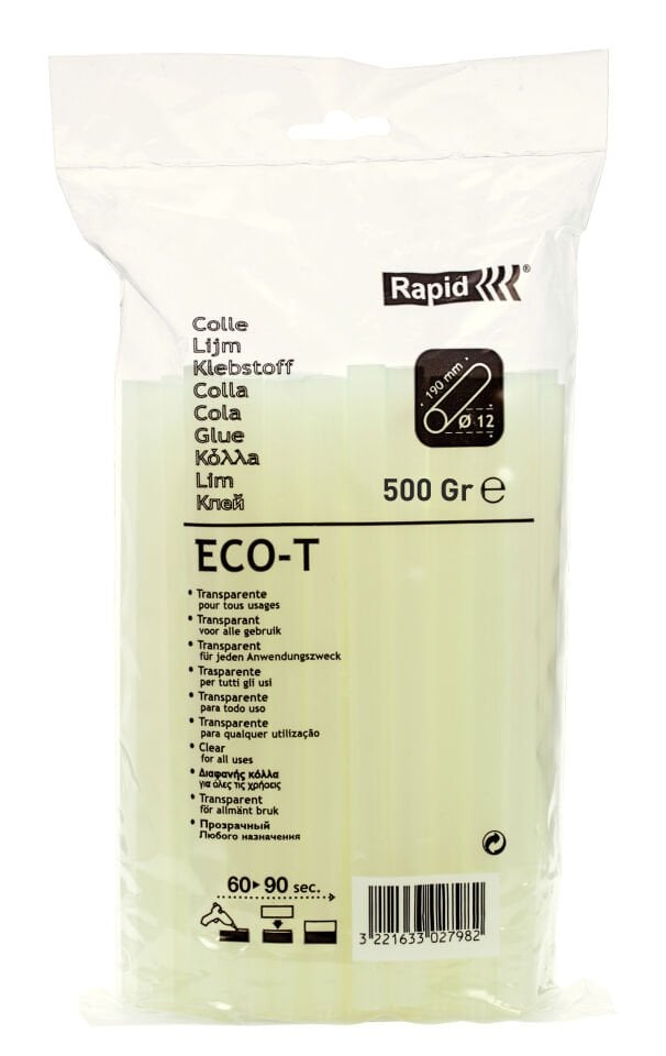 Rapid Eco T Şeffaf Sıcak Silikon Mumu 12 mm 500 gr (RAPECOTSİLİKON)