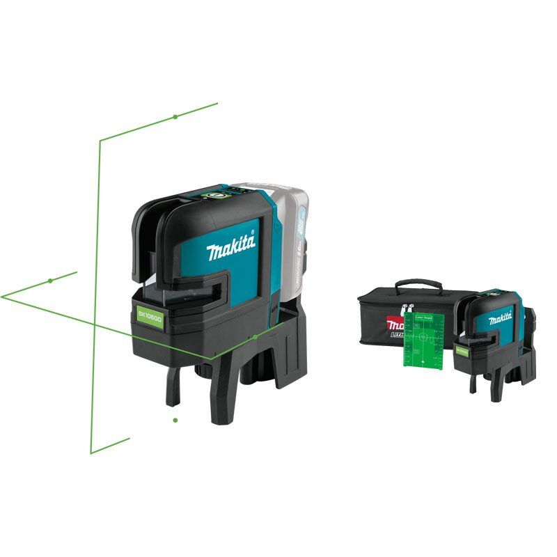 Makita SK106GDZ Akülü Yeşil Çapraz Çizgi Lazeri