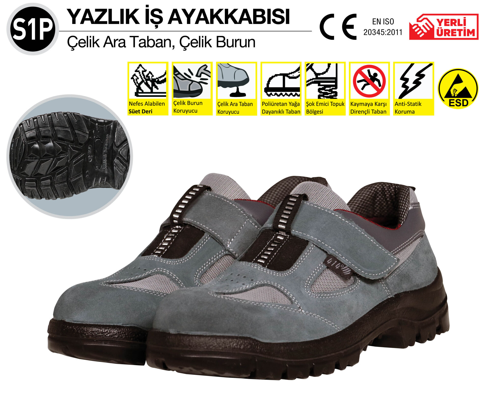 414 Ayakkabı S1P N0.42 41155