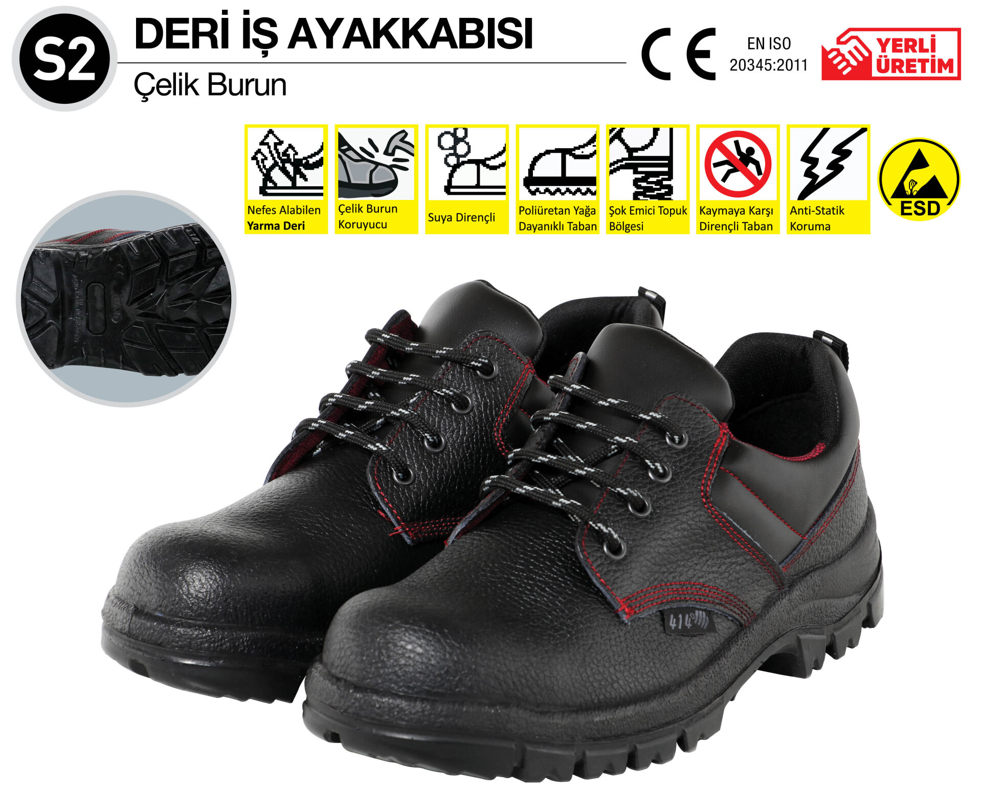 414 Ayakkabı S2 N0.44 41209