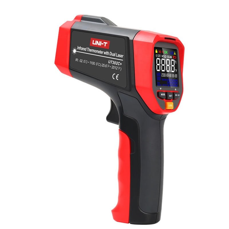UNI-T UT302C+ Profesyonel Lazerli Kızılötesi Termometre Sıcaklık Ölçer