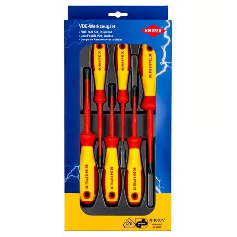 Knipex Vde Tornavida Paketi Düz Başlı