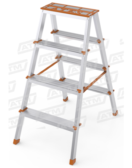 Atm 3+3 Çift Çıkışlı Alüminyum Merdiven