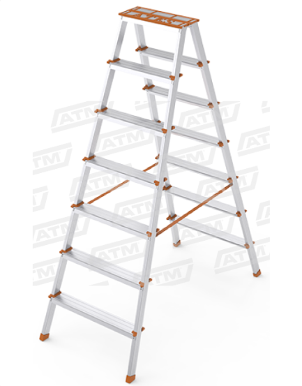 Atm 6+6 Alüminyum Çift Çıkışlı Merdiven
