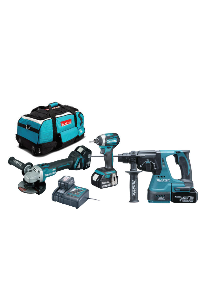Makita DLX3070TX Akülü 3'lü Kombo Set