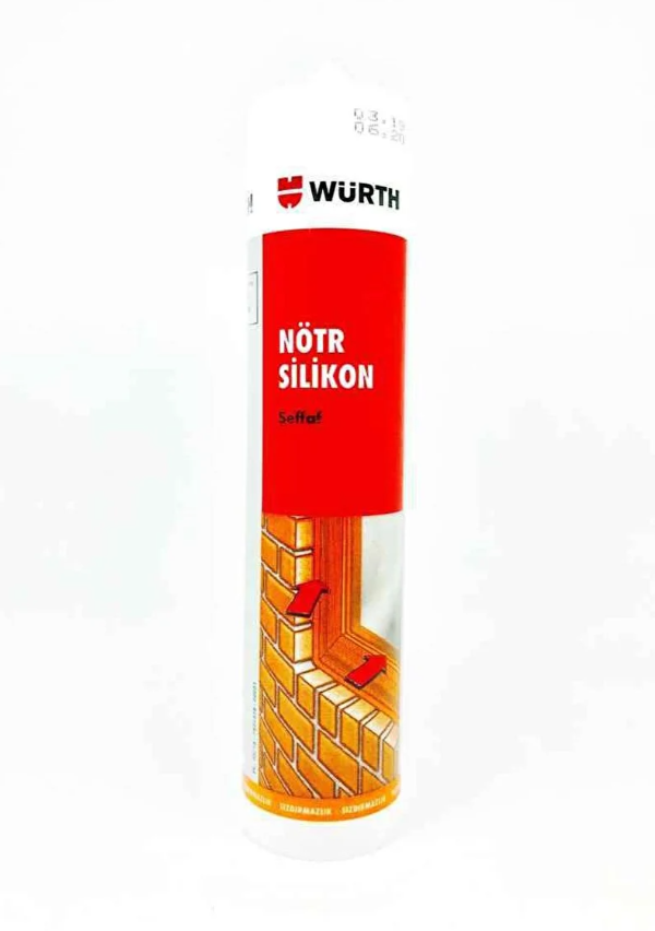 Würth Nötr Silikon Şeffaf 310 ML