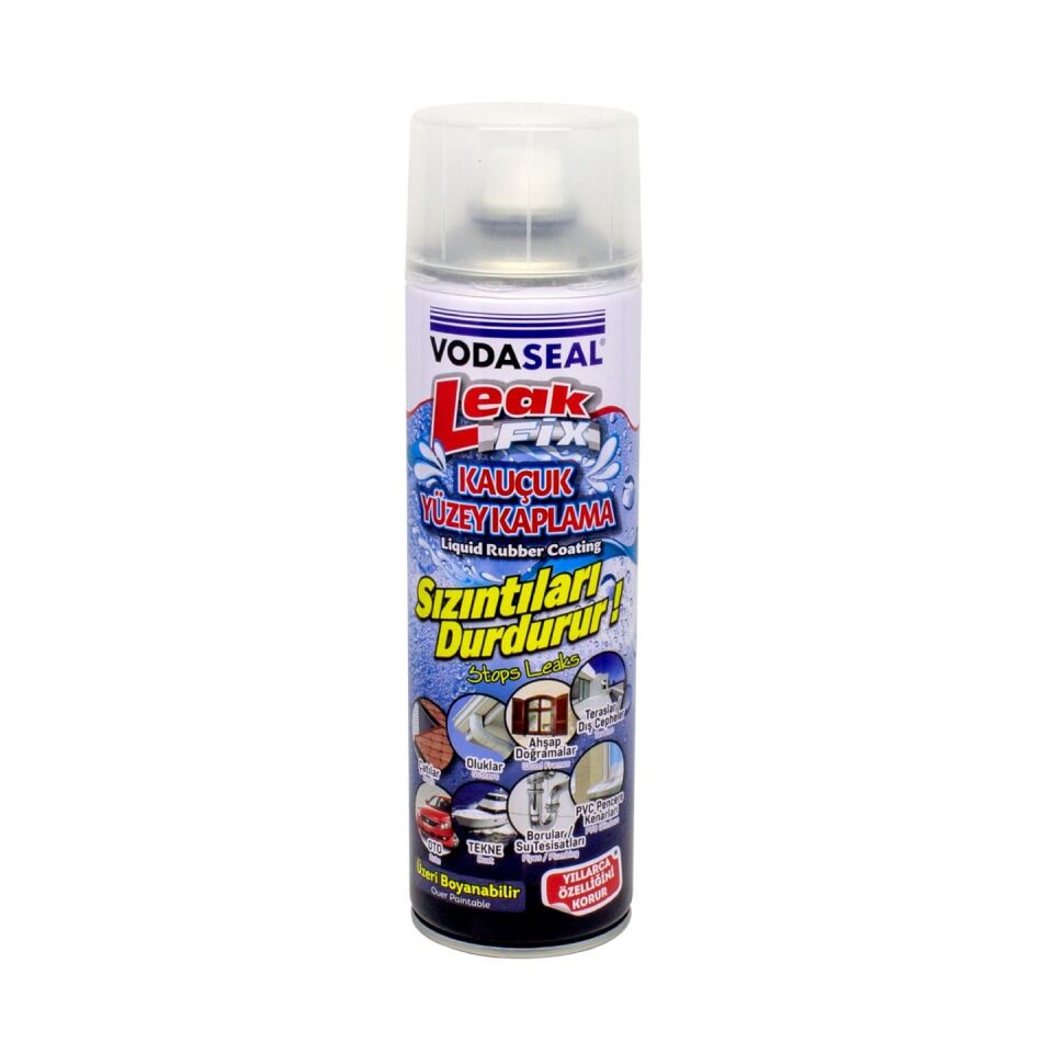 Vodaseal Leak Fix Kauçuk İzolasyon Spreyi Şeffaf  500 ml