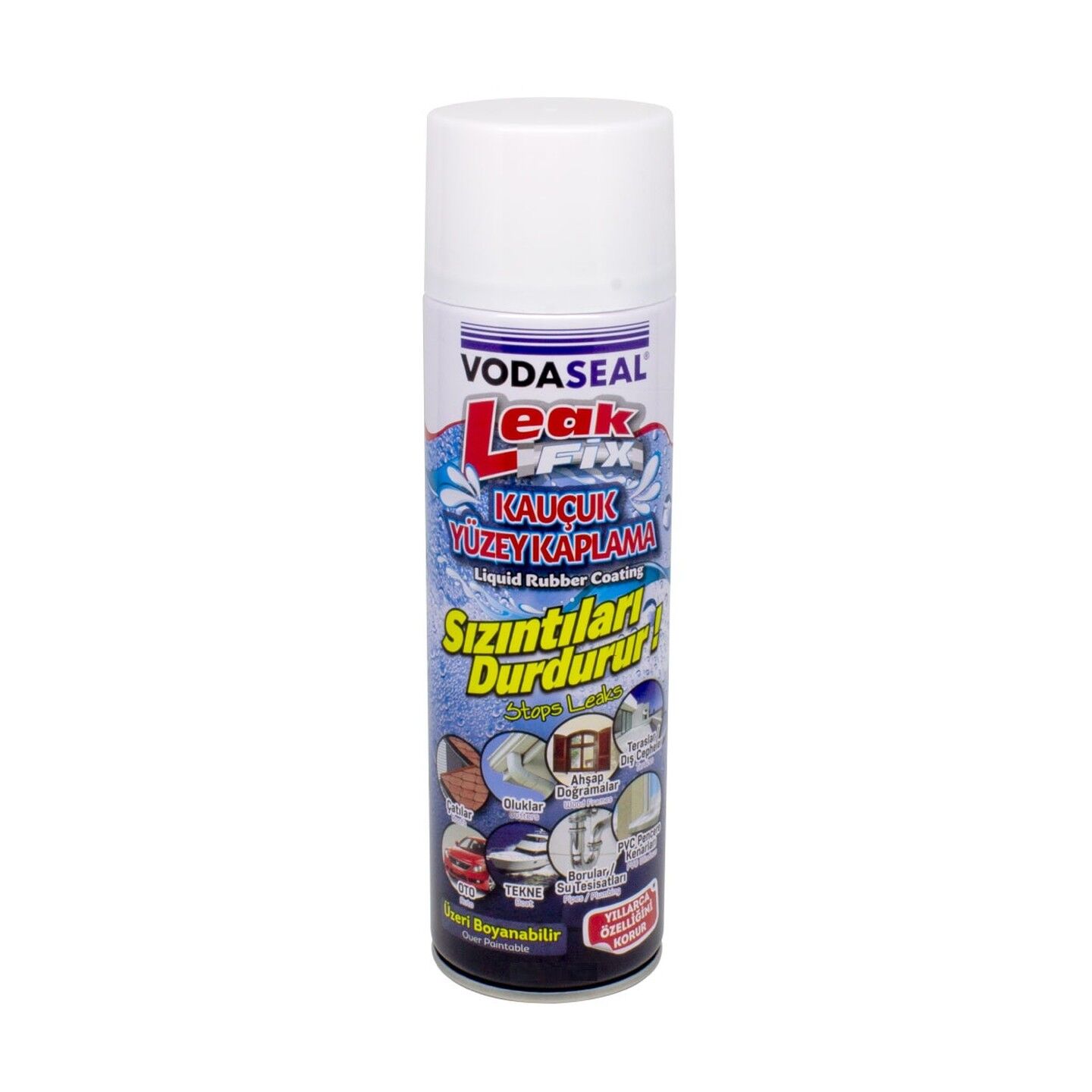 Vodaseal Leak Fix Kauçuk İzolasyon Spreyi Beyaz 200 ml