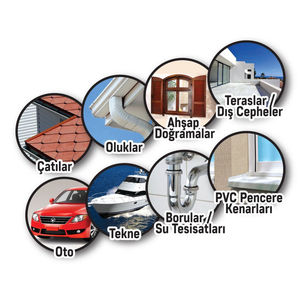 Vodaseal Leak Fix Kauçuk İzolasyon Spreyi Beyaz 200 ml