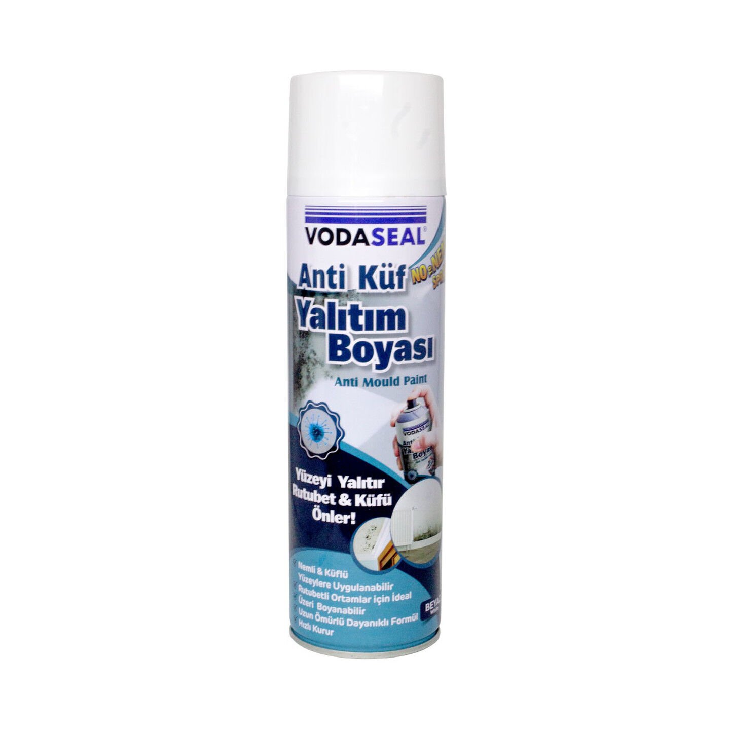 Vodaseal Anti-Küf Yalıtım Sprey Boya Beyaz 500ML