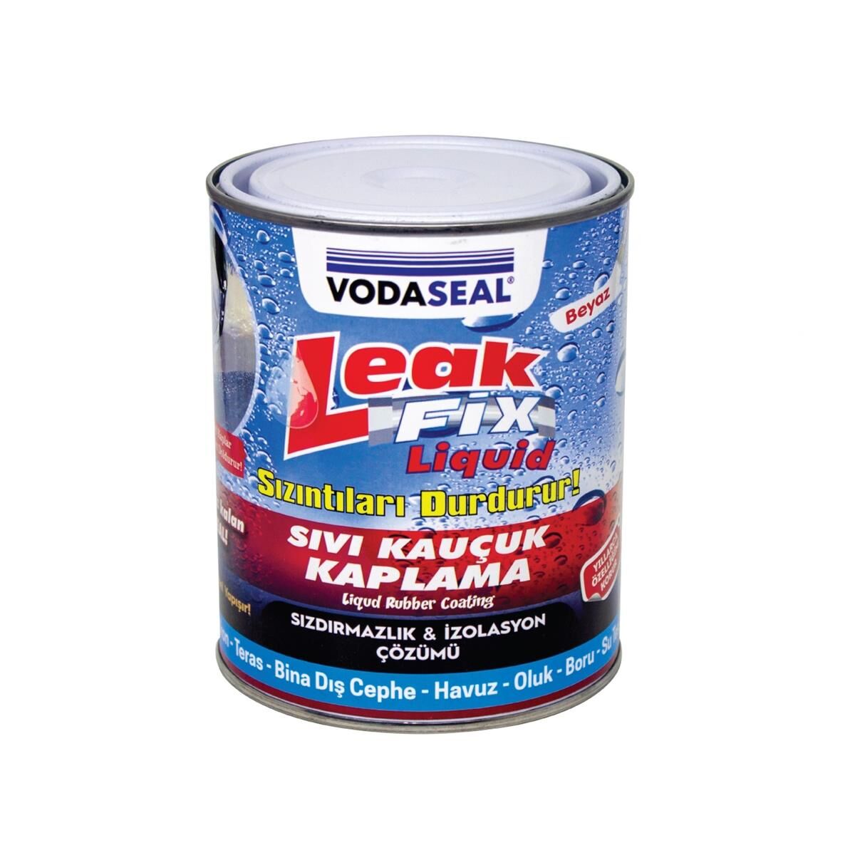 Vodaseal Leak Fix Sıvı Kauçuk Kaplama Beyaz 800 gr