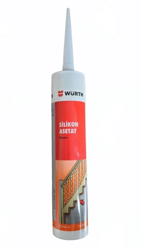 Würth Silikon Asetat Beyaz 310 ML