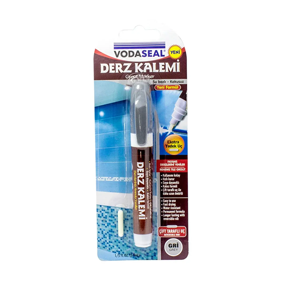 Vodaseal Derz Kalemi Tekli Gri