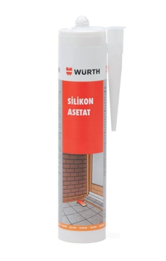 Würth Silikon Asetat Şeffaf 310 ML