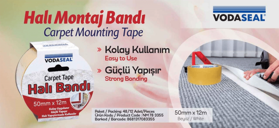 Vodaseal Halı Montaj Bandı 50 mmx 12 mt