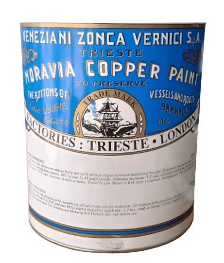 Moravia Copper Mavi Zehirli Boya Tekne ve Gemi Boyası 1 Kg
