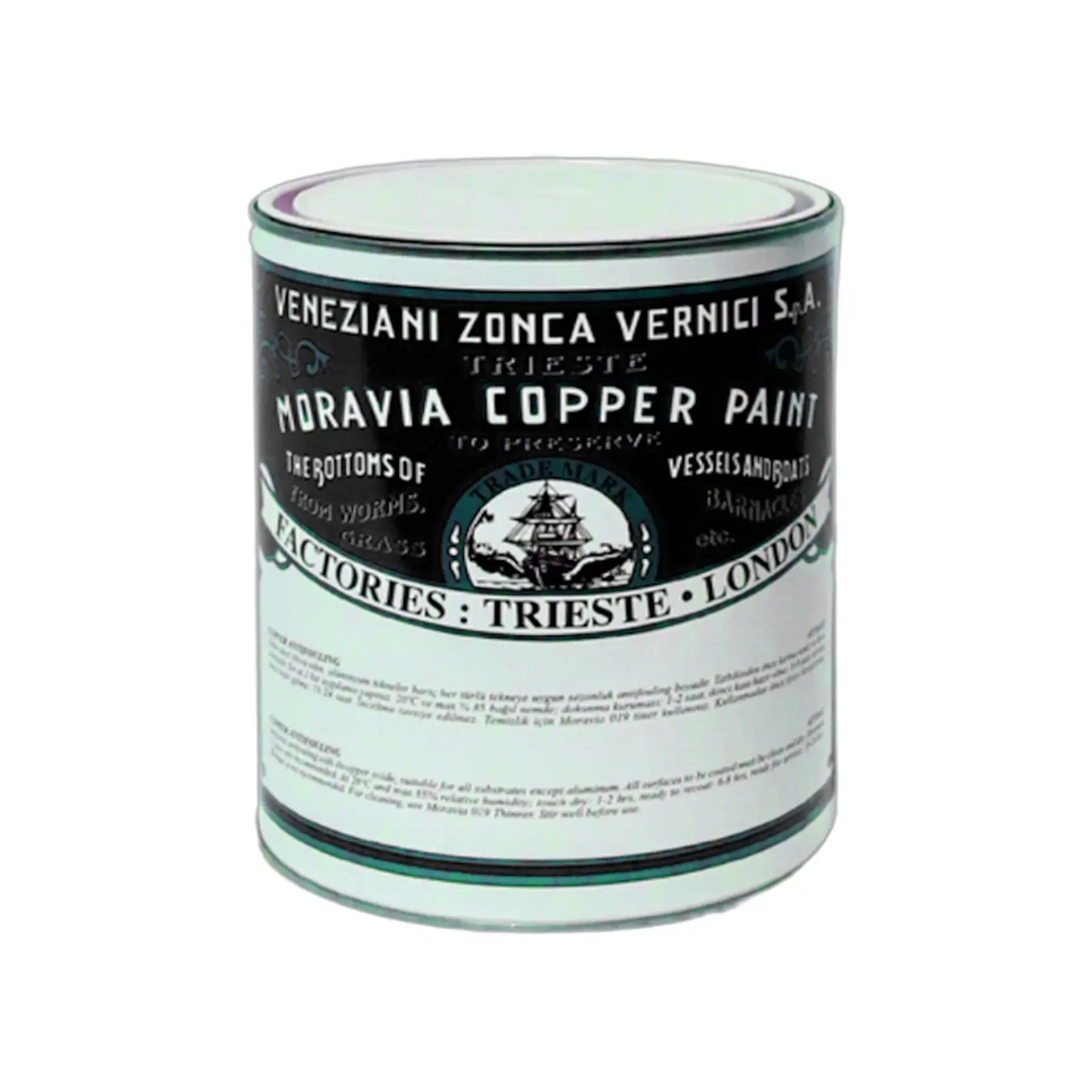 Moravia Copper Siyah Zehirli Boya Tekne ve Gemi Boyası 1 Kg