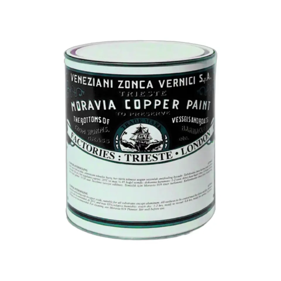 Moravia Copper Siyah Zehirli Boya Tekne ve Gemi Boyası 2.5 Kg