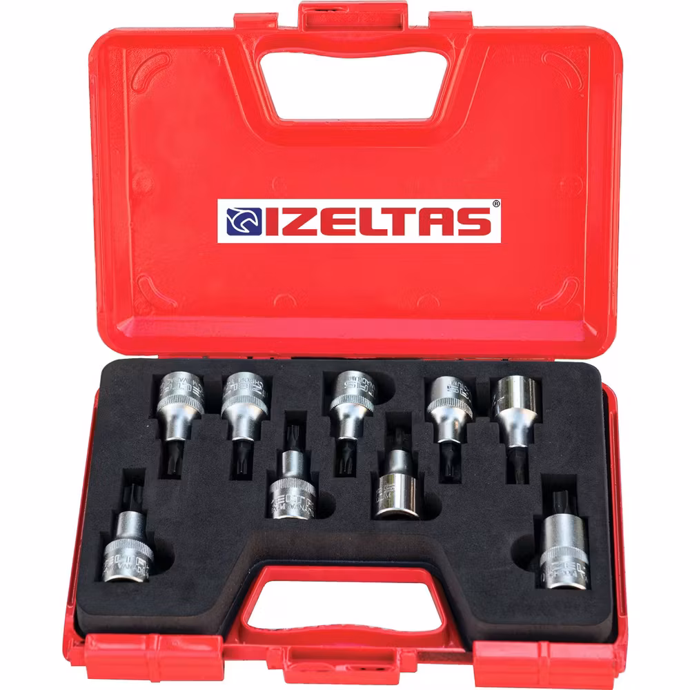 İzeltaş 1113 1/2 9 Parça Lokma Torx Takım