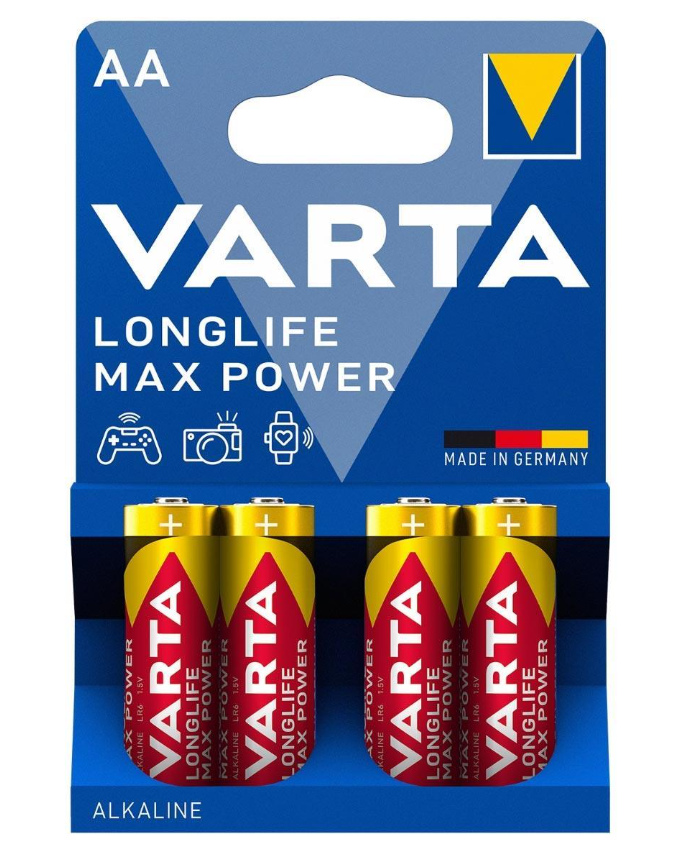 Varta 4706-4 Longlife Max Power 4 AA 1.5 V Kalem Pil 4lü