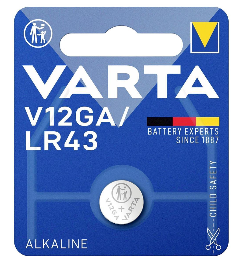 Varta 4278 V12GA LR43 1.5 V Alkalin Tekli Düğme Pil