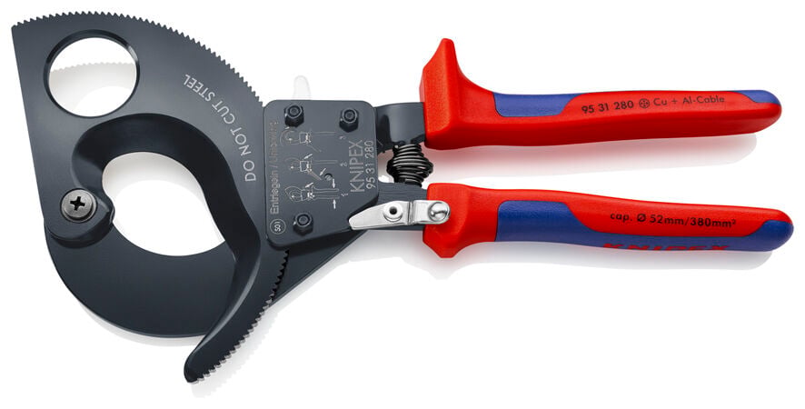 Knipex 95 31 280 Cırcır Mekanizmalı Kablo Kesme