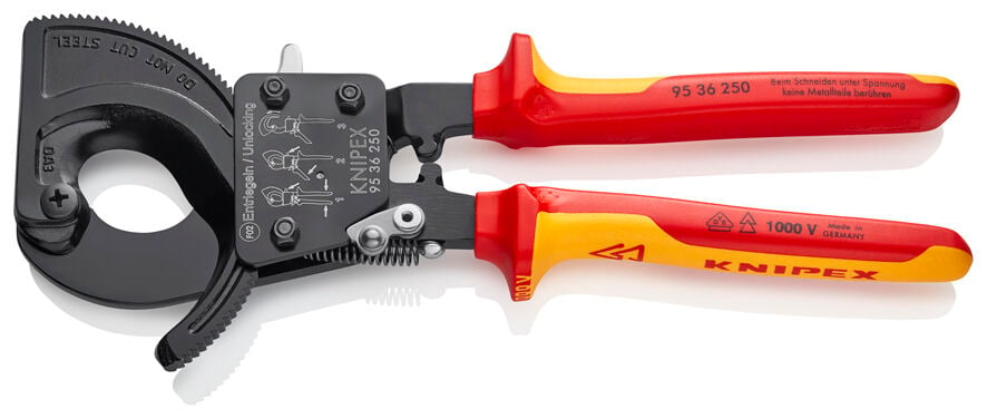 Knipex 95 36 250 Cırcır Mek. VDE Kablo Kesme