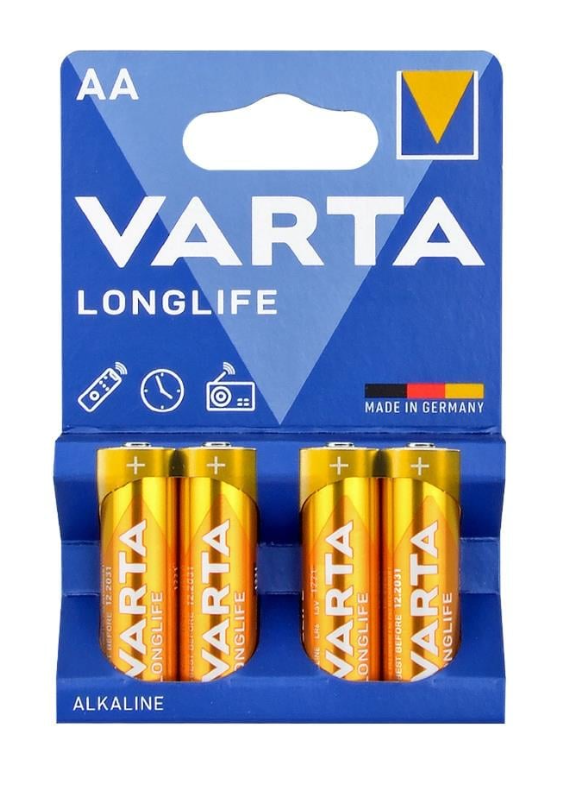 Varta 4106-4 Longlife AA 1.5 V Kalem Pil 4lü