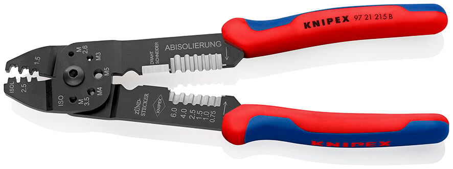 Knipex 97 21 215B Çok Fonk. Pabuç Sıkma Pensesi