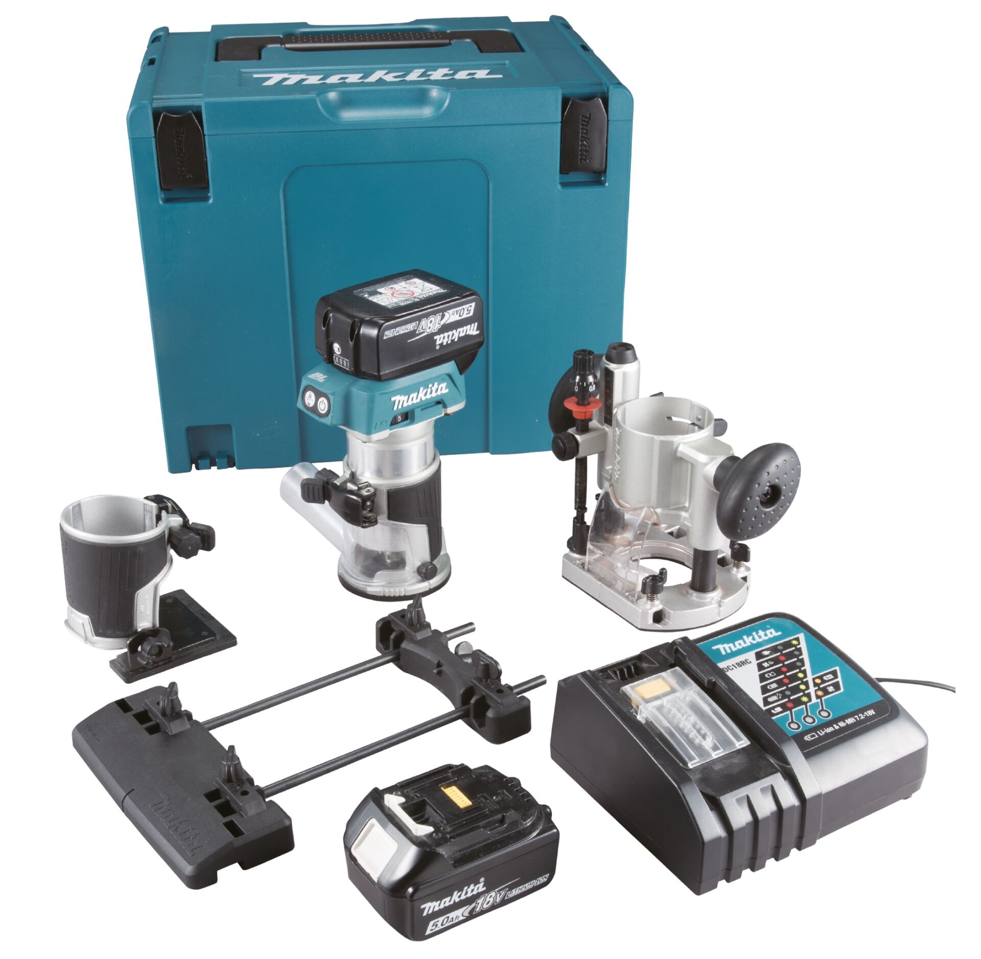 Makita DRT50RTJX9 Akülü Çok Fonksiyonlu Kenar Tıraşlama Frezesi