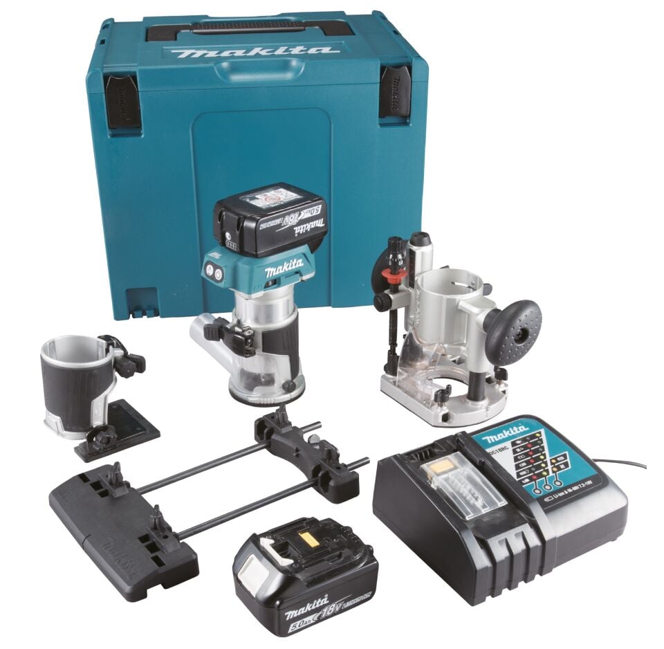 Makita DRT50RTJX9 Akülü Çok Fonksiyonlu Kenar Tıraşlama Frezesi