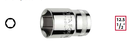 Ceta Form 1/2'' 18mm 6 Köşe Lokma Anahtar C22-H18