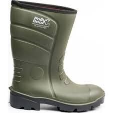 Polly Boot K.Haki Siyah PU TPU Çizme NO:40 Kısa