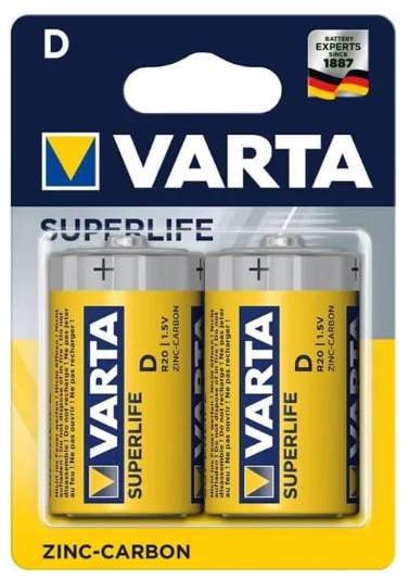 Varta Super Heavy Duty D Pil 2'li