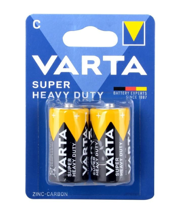 Varta 2014 Super Heavy Duty C Size Orta Boy Pil 2li 1.5 V Blister