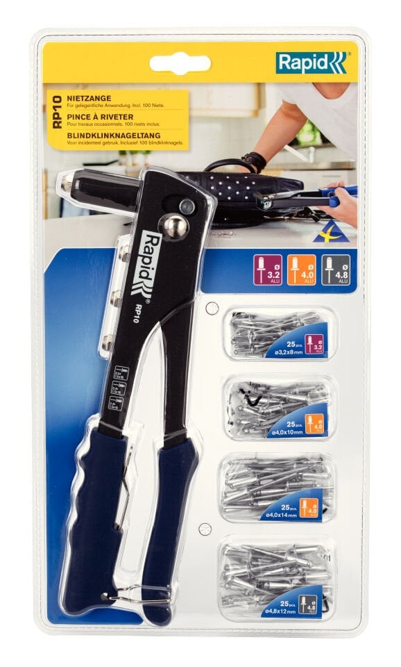 Rapid RP10 Çantalı Perçin Tabancası Seti (RAPRP10KIT)
