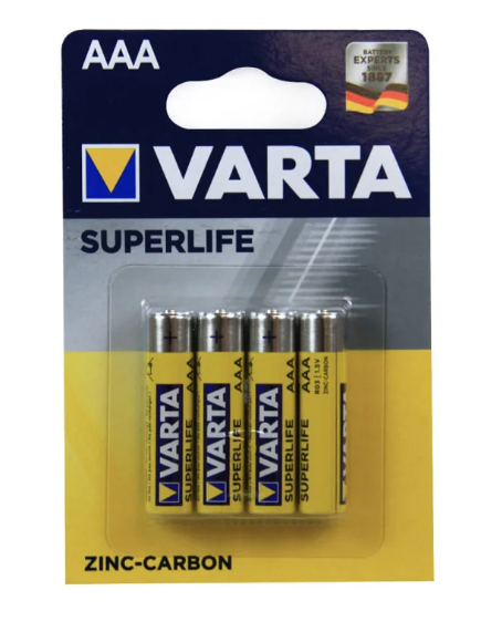 Varta 2003-4 Super Heavy Duty 4 AAA 1.5 V (Blister) İnce Kalem Pil 4'Lü
