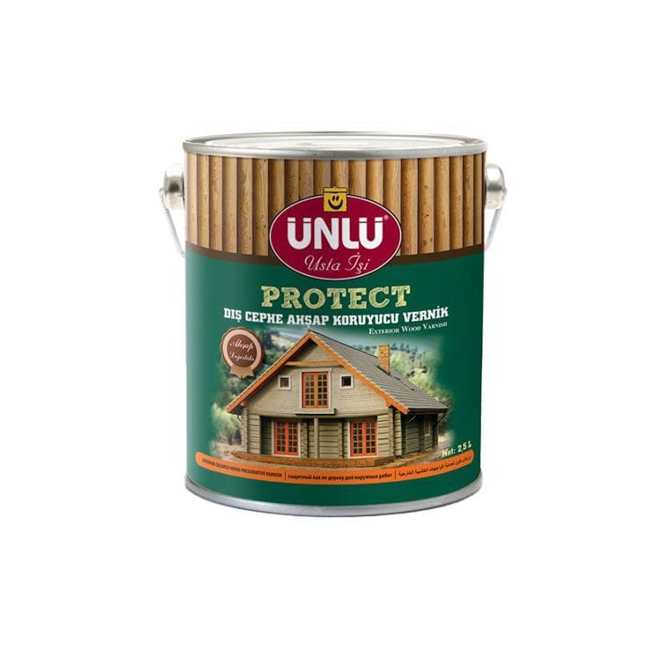 Protect Dış Cephe Ahşap Koruyucu Vernik 2,5 L