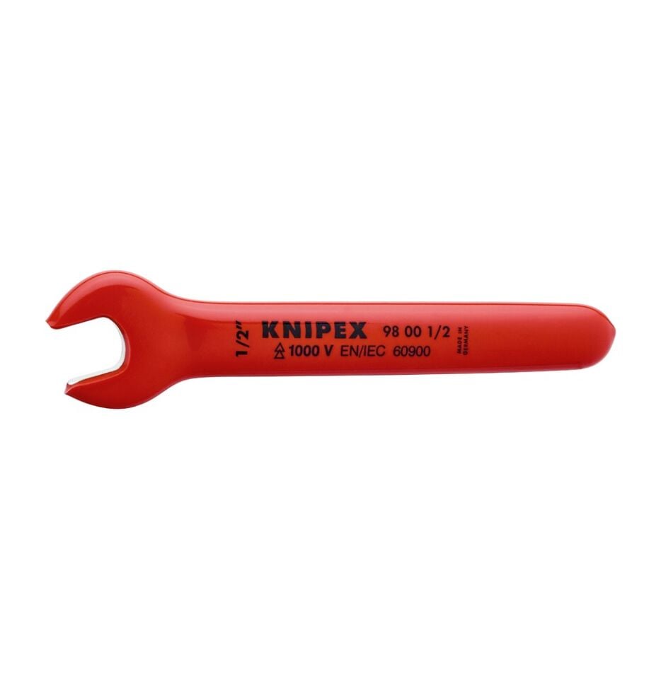 Knipex VDE Izoleli Tek Agiz Anahtar 1/2 İnç