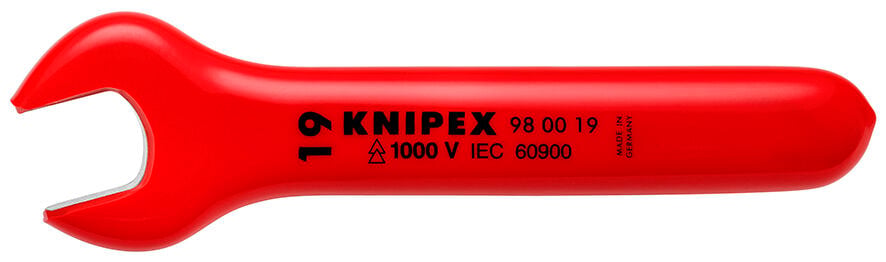 Knipex VDE İzoleli̇ Tek Ağiz Anahtar 19 mm