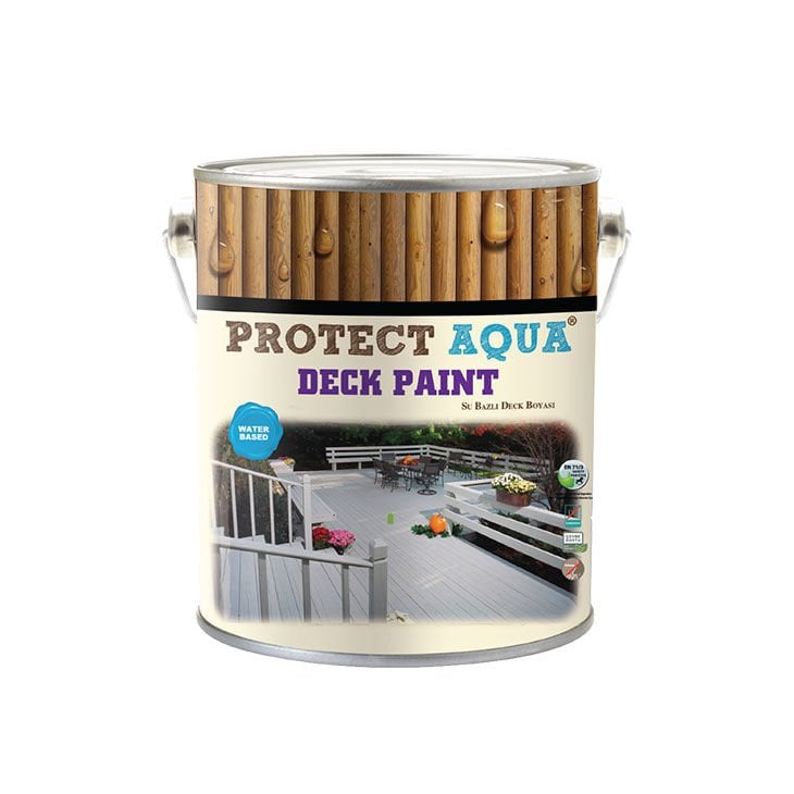 Protect Aqua Su Bazlı Deck Boyası Beyaz 0,9 L
