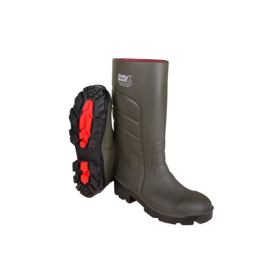 Polly Boot S4 Haki Çelik Burunlu Çizme NO:41 Uzun