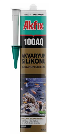 Akfix 100AQ Akvaryum Silikonu 280gr Şeffaf