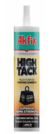 Akfix High Tack Montaş Yapıştırıcı 290ml Beyaz